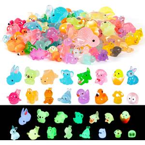 96pcs Mini Resin Animals,15+ Styles Variety Tiny Animals Figures Miniature Little Small Animal Figurines Bulk for Micro Fairy Garden Landscape Accessories Hide Crafts Decor Aquarium