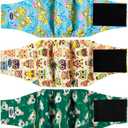 Male Dog Diapers, High Absorbing Dog Belly Bands for Male Dogs, Washable Reusable Dog Males Wraps (5 Pack)