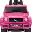 Best Ride On Cars Mercedes G-Wagon Push Car Pink - Lights & Horn - Ages 1-3, Large