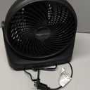 Amazon Basics Air Circulator Desk Fan for Bedroom, Home and Office, 90-Degree Tilt Head, 3 Speed Settings, Cooling, 35 Watts, Black, 11.1"W x 6.3"D x 10.9"H