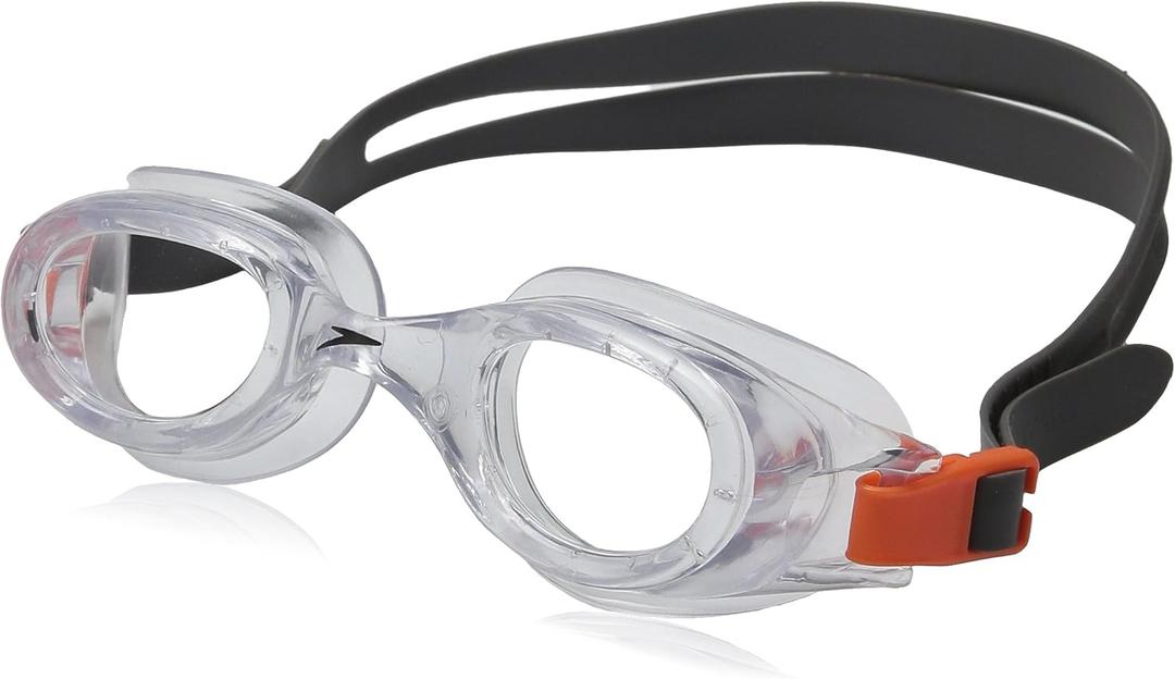 Speedo Junior Hydrospex Print Swim Goggle (One Size, Silver Ice)