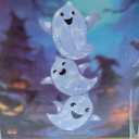 Outdoor Halloween Decorations 3 Ghosts With Lights