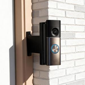 Doorbell Mount Compatible with Ring Wired Doorbell Pro 3rd Gen 4K/ Plus 2nd Gen 2K, Extends Doorbell Mount for Brick Wall, Better Visibility and Angle (Adjustable Angle, 2-1/2")