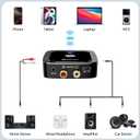 SONRU Bluetooth 6.0 Receiver, Bluetooth Adapter for Old Receiver, Low Latency, 24-Hour Battery Life with AUX 3.5mm/RCA, HiFi Wireless Audio Adapter for Speakers/Home Music Streaming Stereo System