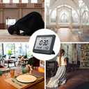 Azan Clock, Automatic Worldwide Digital 8 Azan Prayer Sounds Muslim Prayer Clock for USA Home Decor (Black)