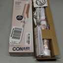 Conair Double Ceramic 1 ½Inch Curling Iron, 1 ½Inch Barrel Creates Soft Waves & Curls, Hair Curler for Use on Medium & Long Hair, White/Rose Gold