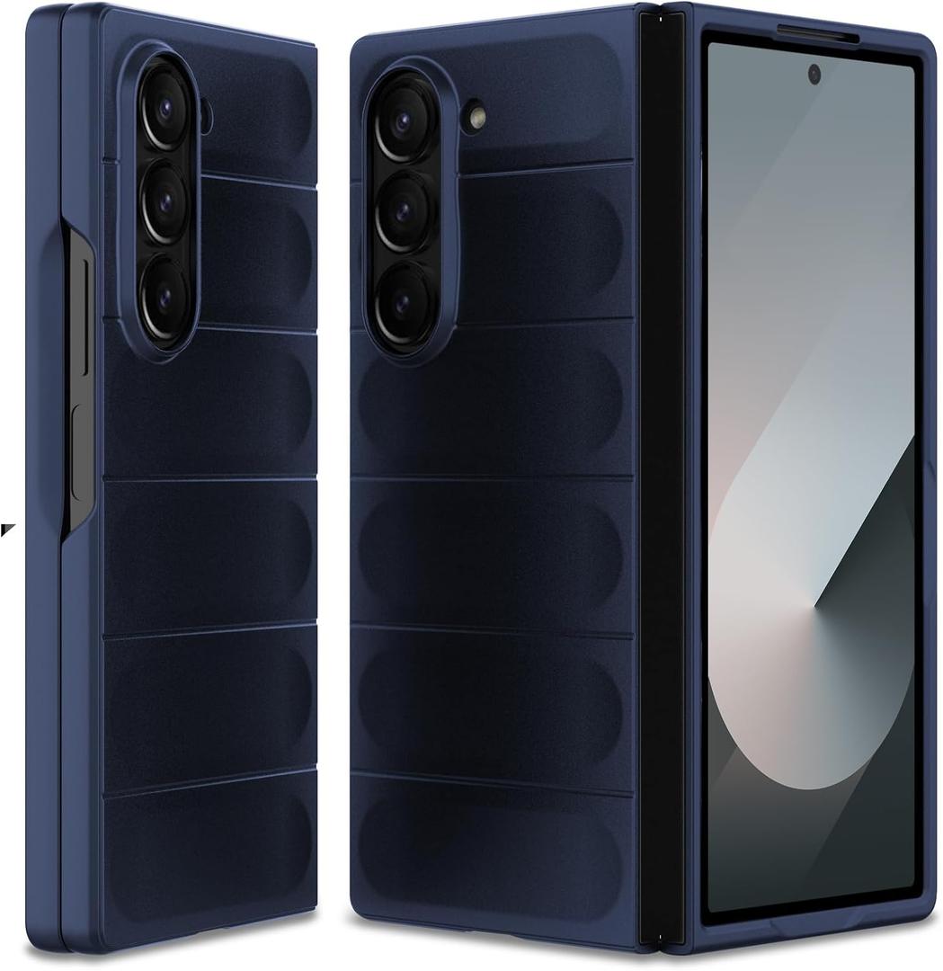 Case for Samsung Galaxy Z Fold 6, Hard PC Slim Fit Bumper Case, Anti-Scratch Shockproof Protective Phone Cover, Blue