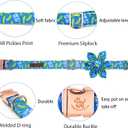 Elegant little tail Dog Collar, Dog Collar with Flower Boy Girl Pet Collar Flowers Soft Durable Dog Flower Collar for Medium Dogs
