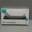 Nillkin Foldable Bluetooth Keyboard with Touchpad & Number Pad, Portable Bluetooth Keyboard with Full Size Keys, Pocket-Sized Wireless Travel Keyboards for iPad, Smartphone, Tablet and Laptop Black