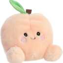 Aurora Adorable Palm Pals Mellow Peach Stuffed Animal - Fun Collectible Plush for Kids and Adult Collectors - Perfect for Decorating Rooms and Birthday Gifts - Pink 4.5 Inches