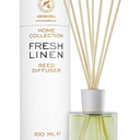 Reed Diffuser Set, Linen Scent, 3.4 fl oz, Home Fragrance Reed Diffuser for Bathroom & Bedroom Decor