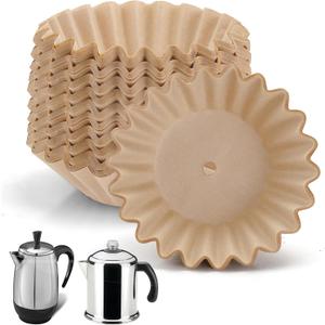 Percolator Coffee Filters Compatible with Farberware Coffee Percolator, 200 Pcs Perforated Basket Filter Paper for Farberware 8 Cup Presto 12 Cup