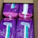 Poise Incontinence Pads & Postpartum Incontinence Pads, 3 Drop Light Absorbency, Long Length, 96 Count (4 Packs of 24)