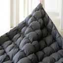 KAKABELL Pinch Pleat Goose Down Feathers Fiber Comforter Full/Queen Size All Season-Ultra Soft and Cozy Noiseless Duvet Insert with Egyptian Cotton Blend Cover,Fluffy Warm Comforter (Grey,90"X90")