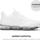 UBFEN Womens Walking Sandals with Arch Support Comfortable Flat Gladiator Sandals Open Toe Summer Shoes White Size US 7