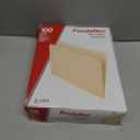 Pendaflex 752 File Folders, Straight Cut, Top Tab, Letter, Manila (Box of 100), Natural