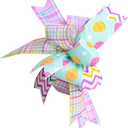 3 x Easter Wreath Bows 11X14Inch Spring Colorful Easter Ribbon Bow Holiday Tree Topper Bows for Front Door Spring Easter Mailbox Decorations Party Supplies
