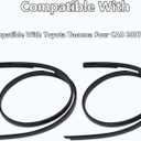 Pair Roof Molding Drip Weatherstrip Car Side Trim Seal Strip Fit for Toyota Tundra 4 Full Doors Crew Cab 2007-2020 Replace 75552-0C060 75551-0C060 755520C060 755510C060(Not Fit Double Cab)