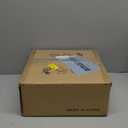 BISAMIYA Modern Semi Flush Mount Ceiling Light Fixture, Brass Accent and 12.6" Metal Shade Ceiling Light, for Kitchen, Hallway, Entryway, Pantry, Laundry Room (Cream)