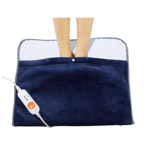 Gintao Electric Heated Foot Warmers for Men and Women,Foot Heating Pad Electric with Fast Heating Technology,Heating Pad Feet Warmer Auto Shut Off with 3 Temperature Setting,22×20 inches,Blue