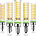 FanNicoo E12 LED Bulb 100w Equivalent 1200lm 4000K Led Candelabra Bulbs Natural White 10W T6 C7 Candle Light Bulbs for Ceiling Fan Pendant Lighting Salt Lamp Non-dimmable(5Pack)