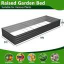 2PCS 9x3x1ft Galvanized Raised Garden Bed Kit,Metal Planter Box for Vegetables,Flowers,Herbs Durable Rust-Resistant Patio Gardening Beds,Black