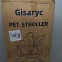 Dog Cat Stroller for Small/Medium Pets up to 50 lbs, 3-in-1 Foldable Pet Stroller with Detachable Carrier, Car Seat, Storage Basket, Cup Holder, Hanging Bag, Rain Cover, All-Terrain 4 Wheels (Khaki)