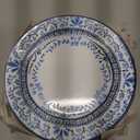 Corelle Vitrelle 6 PIECE Dinner Plates Set Triple Layer Glass and Chip Resistant, Lightweight Round Plates, Portofino