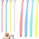 XIHIRCD 8pcs Dog Toothbrush, 2 Styles Soft Bristle Small Cat Toothbrush Micro Head Kitten Teeth Cleaning Brush Dental Care Supplies for Tiny Puppy Kitty Reduce Plaque Tartar Formation & Bad Breath