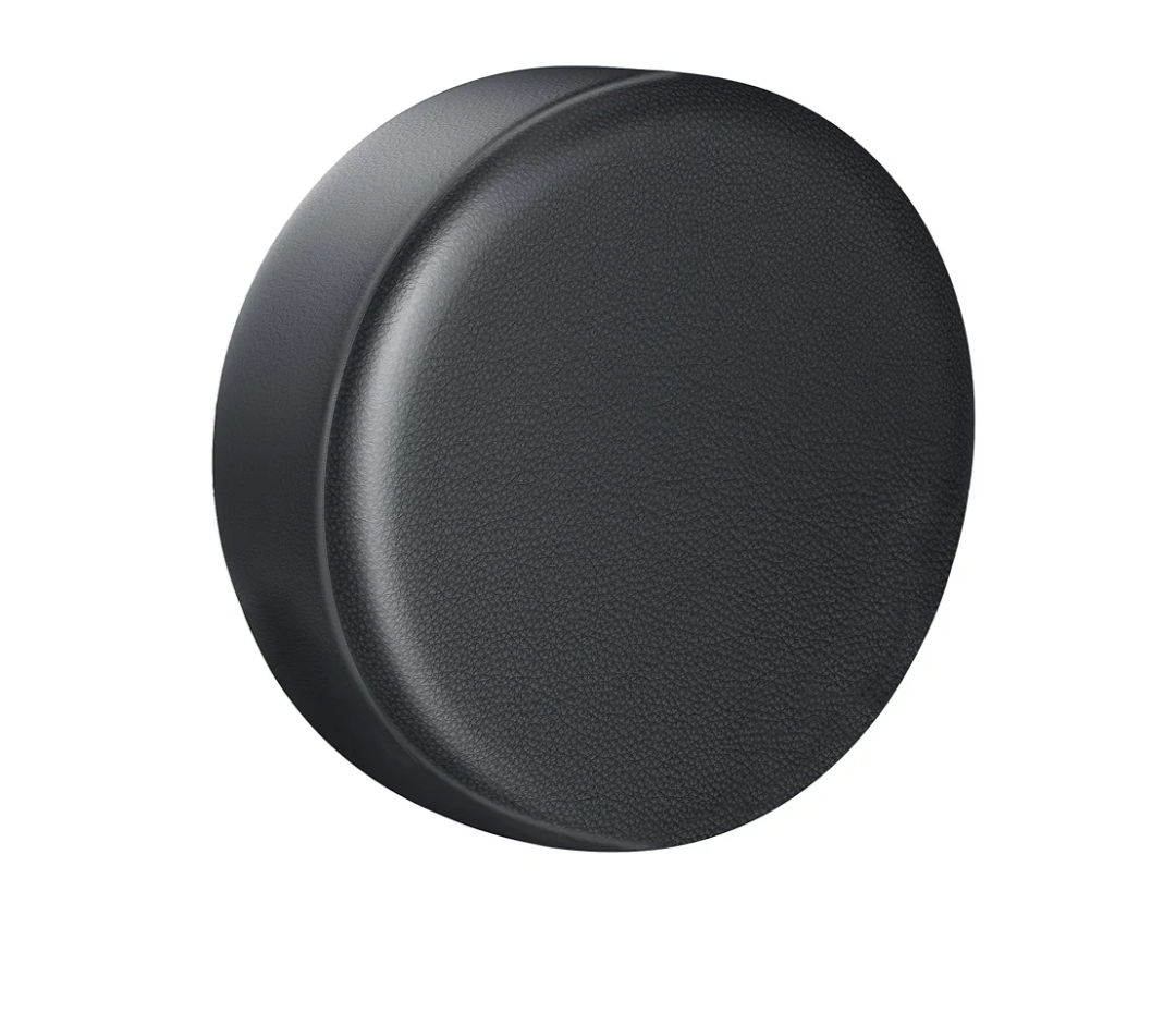 Amooca Spare Tire Cover Thickening PVC Leather Automotive Wheel Cover Universal Fit for SUV Truck Camper Trailer RV JP FJ Waterproof Sun Rain Snow Tire Protector, Black, 32-34 inch