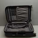 DELSEY PARIS Titanium Hardside Expandable Luggage with Spinner Wheels, Black, Carry-On 21 Inch