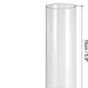 PATIKIL Clear Glass Cylinder Vase, 5.9" Tall and 2" Dia Tabletop Flowers Vase Floating Candle Holder Vase for Home Decor Wedding Centerpieces(8oz)