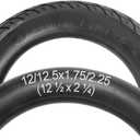 12 1/2 x 2 1/4 (12.5x2.25) Scooter Tire & Inner Tube Set, Heavy Duty Thorn Resistant 12.5'' x 1.75/2.15 Front Wheel Tire with Angled Valve Stem Compatible with BOB Stroller Currie GT Electric Scooters