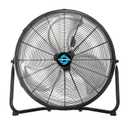 Tornado 20 Inch High Velocity Metal Floor Fan, 3-Speed Powerful Cooling for Industrial, Commercial, and Home Spaces, 120Tilt, 6.0 FT Cord - UL safety Listed, Black