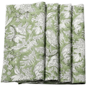 Cotton Cloth Napkins - Olive Green, Size 20"x 20", Dinner Napkins Set of 4