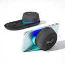 BUDI Magnetic Bluetooth Speaker, 5.3 Bluetooth Speakers Wireless,TWS Stereo Pairing Support for iPhone 17/16/15/14/pro for Home/Party/Outdoor/Beach, Gift for Men/Women(Black)
