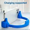 Honsky Cell Phone Stand Holder, Thumbs Up Lazy Phone Stand, Universal Adjustable Flexible, Cute Perfect Stocking Stuffers Gifts for Teen Girls, Compatible with Cell Phones & Tablets,Light Yellow