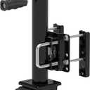8-inch Wheel Trailer Jack, 13" Vertical Movement, 2000 lbs, for RV, Boat, Trailer and More, Black