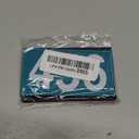 4'' Halloween Costume Cosplay Patches, Red X Sign and 456 Name Plate Hook and Loop Patches