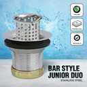 Everflow Bar Style Deep Sink Strainer