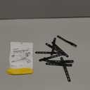 10Pack Silicone Cable Ties Cord Organizer Wrap - Lamicall Durable Reusable Wire Management with Lock Buckle, Elastic Charger Cable Strap Ties, Electrical Cord Keeper for Travel, Home Accessories (Classic Black)