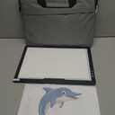 Rechargeable A4 LED Light Pad with Padded Case, Tracing Light Box w/Riser Stands and Paper Clip, 6 Levels of Brightness, Type-c Cable, Wireless Diamond Painting Light Board