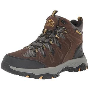 Skechers USA Men's Men's Rickter-Branson Hiking Boot, Khk (Khaki), 11 X-Wide