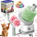 Yarn Winder | Electric Yarn Ball Winder, 13oz Dual Strong Tension Knit Spinner for Crocheting, Automatic Crochet Wheel for Knitting Christmas Birthday Gift, Swift Weaving Ball Yarning Cake Roller (White)