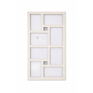 4x6 Collage Picture Frames, 8-Pack Photo Collage Frame for Wall Decor, Glass Front, Assembly Required, Natural Beige