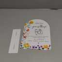 Floral Cards and Gifts Sign, 8 x 11 Inch White Arch Acrylic Wedding Sign with Holder, Wedding Sign for Ceremony and Reception, Wedding Decoration, Wedding Supplies - H01