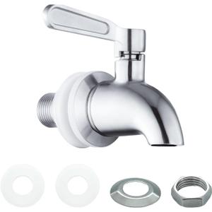 Lilaly 1 pack Stainless Steel Water Spigot, Spigot for Beverage Dispenser, Water Spout, Water Jug Spout, Food Grade Metal Spout