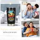 Retirement Gifts for Men 2026 - Retired Not My Problem Anymore - Funny Retirement Gifts for Husband, Dad, Boss, Coworker - Farewell Going Away Gift Tumbler - Retired Under New Management See Wife
