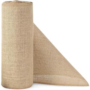 Burlap Table Runners- {12inx10yards}- Burlap Cloth Roll Used for Dining Runners, Crafts, Dresser Cover & Sackcloth - Natural Jute Runner Suitable for Event Decor, Thanksgiving Table & Weddings