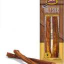 Cadet Bully Sticks for Large Dogs, All-Natural Beef Pizzle, Rawhide-Free Long-Lasting Dog Chews for Aggressive Chewers, Extra-Thick, 2 Count